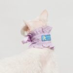 Ruffle Bib&headband -Pastel Violet