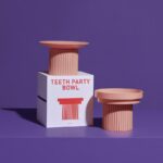 Teeth Party  Bowl-Coral