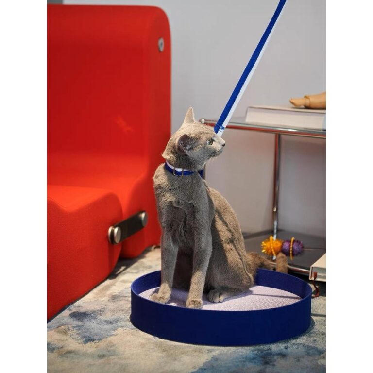 Felt Cat Scratcher-Silence Blue