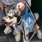 Distressed patchwork denim jacket