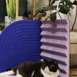 3-Dimensional Cat Scratcher -Velevt Blue