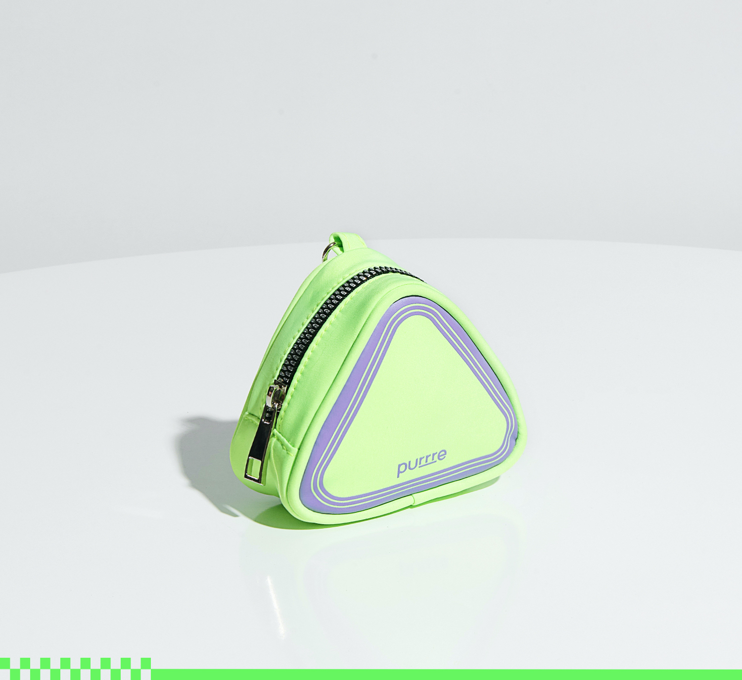 Unzip Triangle Poop Bag Dispenser-Neon