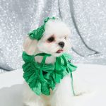 Ruffle short cut-out suit -Forest Green