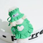 Ruffle Bib&headband -Forest Green